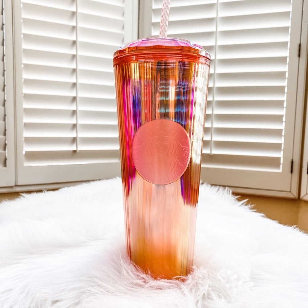 NWT Starbucks Cold Cup Tumbler - Pink Dome